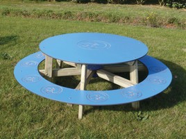 Table-banc ronde Bambino